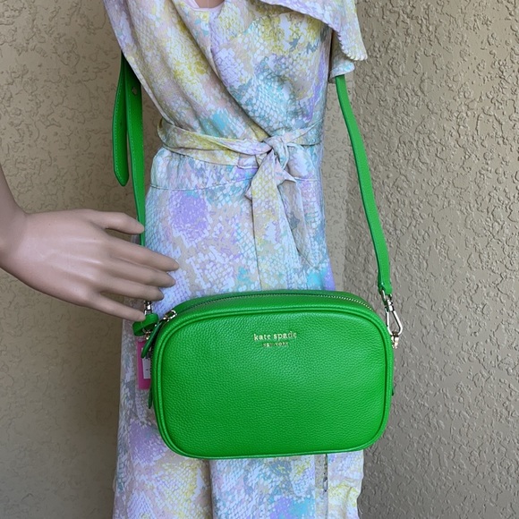 Kate Spade Astrid Oval Crossbody Leather Bag Peach Melba - Picture 15 of 16